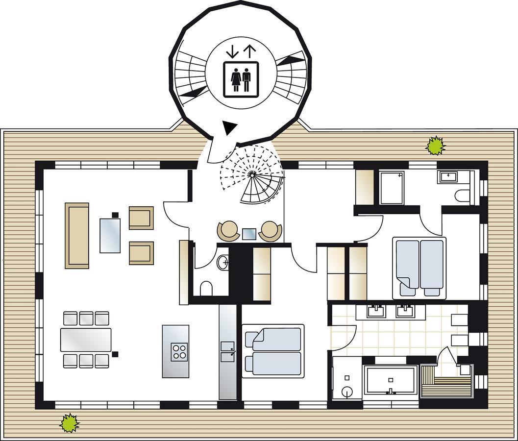 דירות רשלין Penthouse Mueritzblick מראה חיצוני תמונה